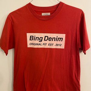 Anine Bing Demin Tee Sz Small